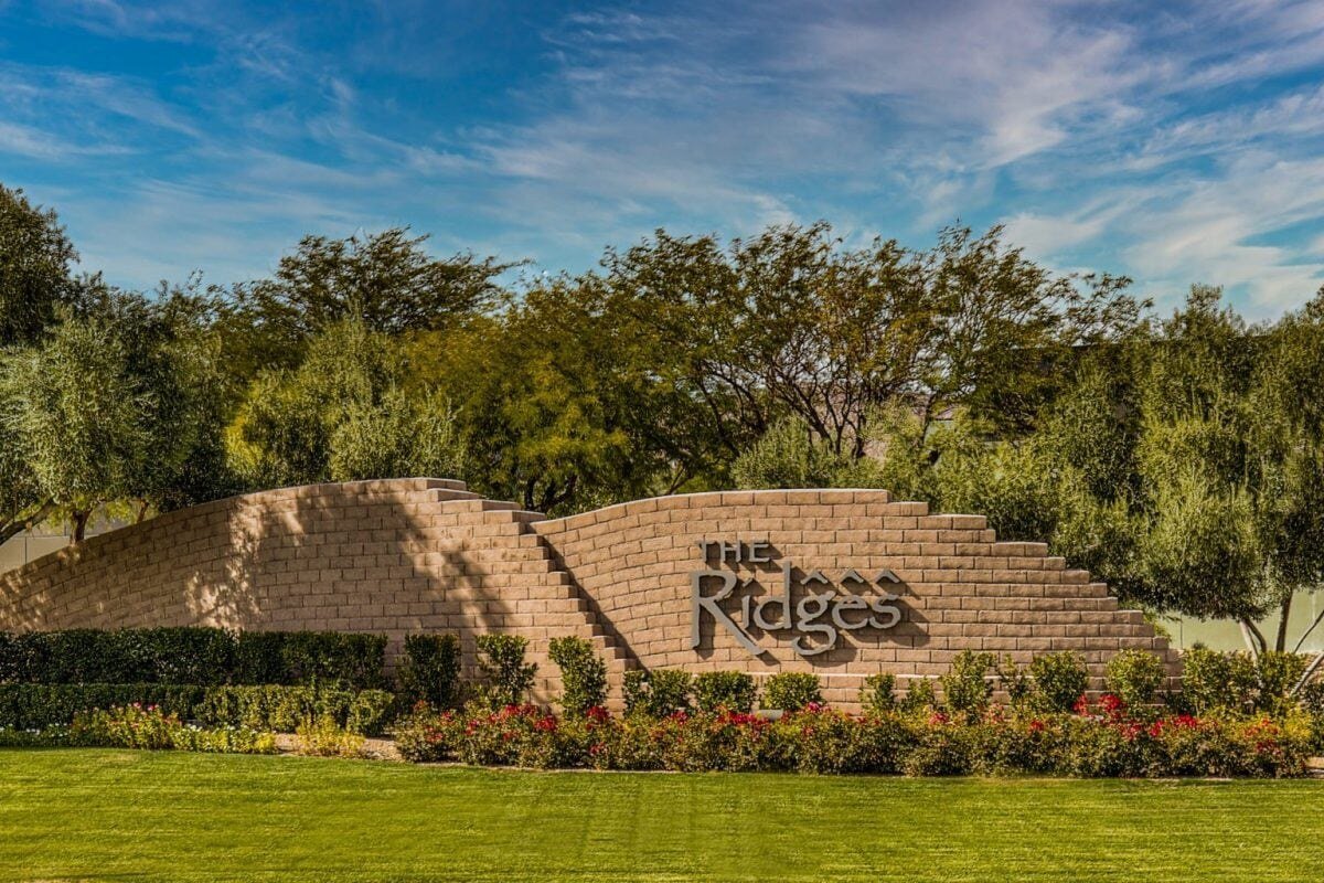 The Ridges entrance monument